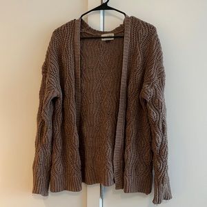 Universal Thread knit medium brown chunky cardigan